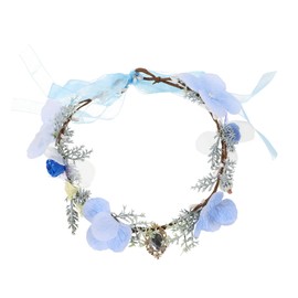 Healvian Fairy Crown Headband for Women Lightweight Bridal Hair Accessory with Flower Decoration for Weddings Parties Pageants and Special Occasions Elegant Headpiece for Brides and