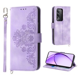 AsWant Wallet Case for Oppo A80 5G (6.67 Inch) - Premium Leather Flip Protective Case Magnetic Cover with Stand Function (Purple)