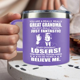 LIZAVY Christmas Gifts for Grandma from Grandkids - Grandma Christmas Gifts - Grandma Gifts for Christmas, Birthday Gifts for Grandma, Grandma Birthday Gifts - Best Grandma Mug 14Oz