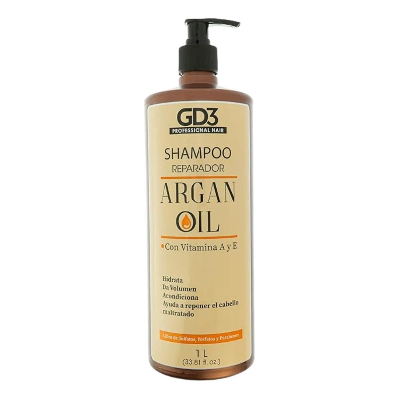 Kit Shampoo Acondicionador Para Cabello Aceite Argan Gd3 1lt