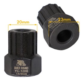 BIKEHAND Compatible with Shimano Bike Bicycle Old Standard 12 Splines 20mm Freewheel Install Removal Tool