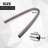 48" Flexible Radiator Hose Kit, Stainless Steel Coolant Water Hose