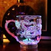 IMIKEYA 1Pcs Liquid Activated Multicolor LED Glasses Creative Dragon Pattern