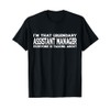 Assistant Manager Job Title Employee Funny Assistant Manager T-Shirt