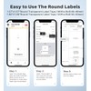Phomemo Round Transparent Labels, Compatible with M220 M250 M221 M120