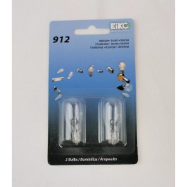 Eiko BOX OF 20 BULBS - Automotive Bulb Miniature Wedge 12.8 V T5  1000 hr Eiko 912BP