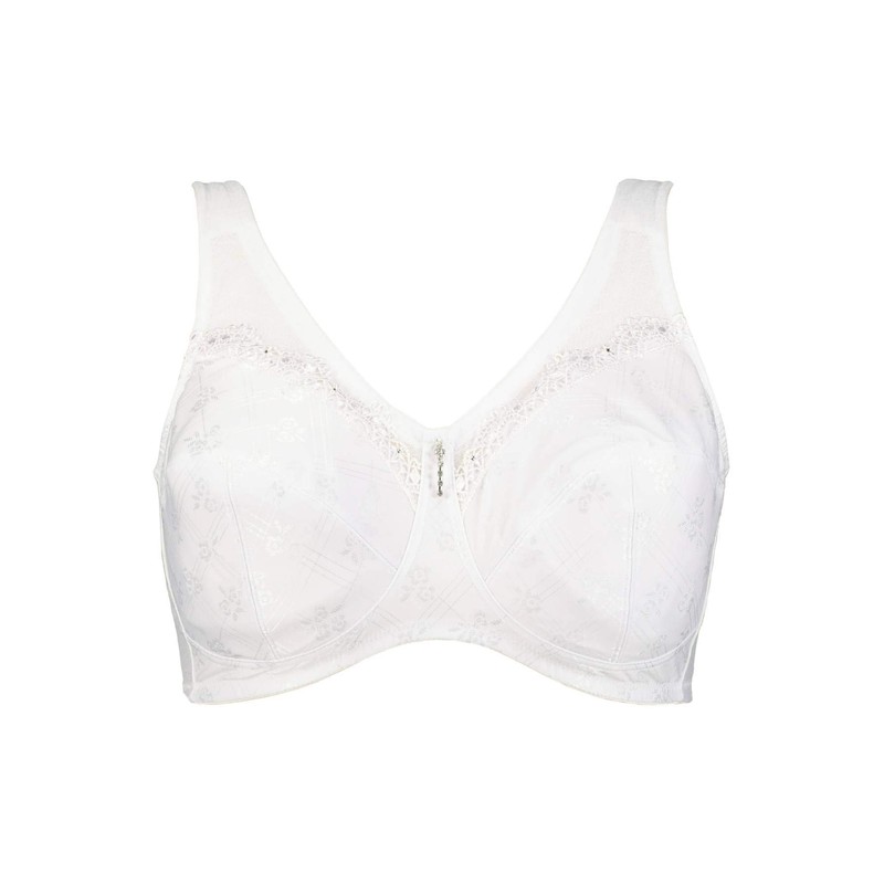 Ulla Popken Ladies’ Relief Bra, Non-Wired, Rhinestone Pendant, C–G Cup