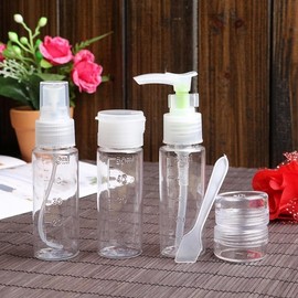 50ml Cosmetic Refill Container Set of 6 Travel Cosmetic Bottles 2ea