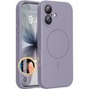 Miracase Magnético Iphone Funda Compatible Magsafe Cubierta Integrada Silicona Control