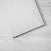 Self-Adhesive Light Gray Wood Grain Vinyl Floor Tiles 36 X