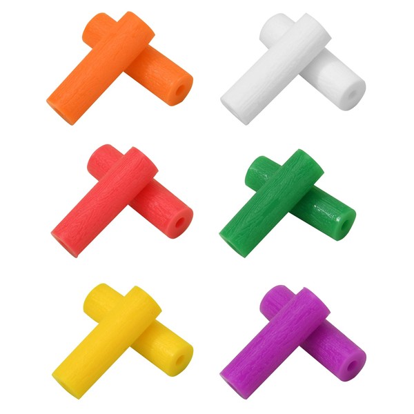 12-Pack Orthodontic Chewies in 6 Styles, Multi-Colored Non-Slip Flexible Aligner