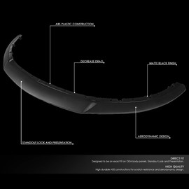 Auto Dynasty RP Style Front Bumper Lip Splitter Chin Spoiler Wing Body Kit Compatible with Ford Mustang 13-14