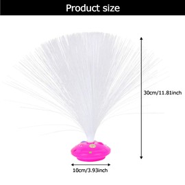 Jiusely Fiber Optic Lamp, 3pcs Fiber Optic Lamp Color Changing Fiber Optic Light 8 Colours Table Lamp Decoration Fiber Optic Fountain Night Home Decoration