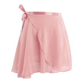 Daydance - Faldas de ballet negras para niñas y mujeres, bufanda de gasa transparente para leotardos, ros a(Flesh Pink), 4-7 Años
