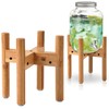 ZPirates Drink Dispenser Bamboo Stand/Holder - Adjustable, Holds Dispensers for