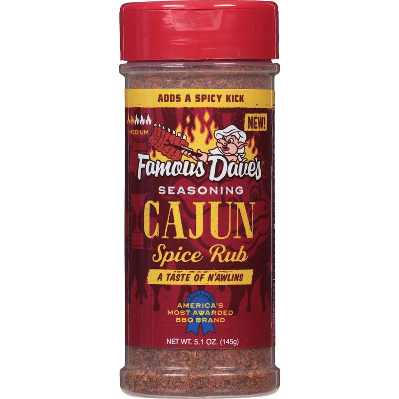 Famous Dave's Seasoning Variety 3-Pack, Cajun Spice Rub, Steak &