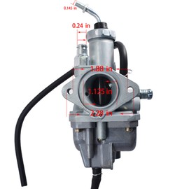 Carburetor with Intake Boot Replacement for Yamaha Timberwolf 250 YFB250 YFB250FW 1992-2000