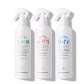 Nature Republic 네이처리퍼블릭 매끈매끈 때 샤워 300ml (코튼/복숭아/피톤치드) - [피톤치드] Nature Republic Smooth Exfoliating Shower 300ml (Cotton/Peach/Pine Tree Extract) - [Pine Tree Extract]