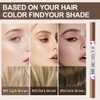 BUTBU Curved Eyebrow Pencil, 2 in 1 Microblading Eyebrow Pen,