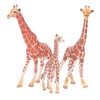 3pcs Giraffe Figurines Simulation Innovative Educational Giraffe Family Action Figure