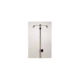 MediChoice IV Pole, Rolling, 4 Hook - 5 Leg, Chrome Plated, 45 lbs Load Capacity, 1314IVCR1012 (1 Each)