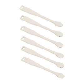 MERRYHAPY 6pcs Metal Cream Applicator Spoons for Mixing Applying Lotions Creams and Masks Lightweight Portable Facial Tools for Skincare