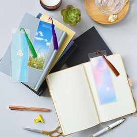 Putiqcher Clear PVC Bookmarks Protective Sleeves Transparent Protector Film Wedding Photo Strip Sleeve