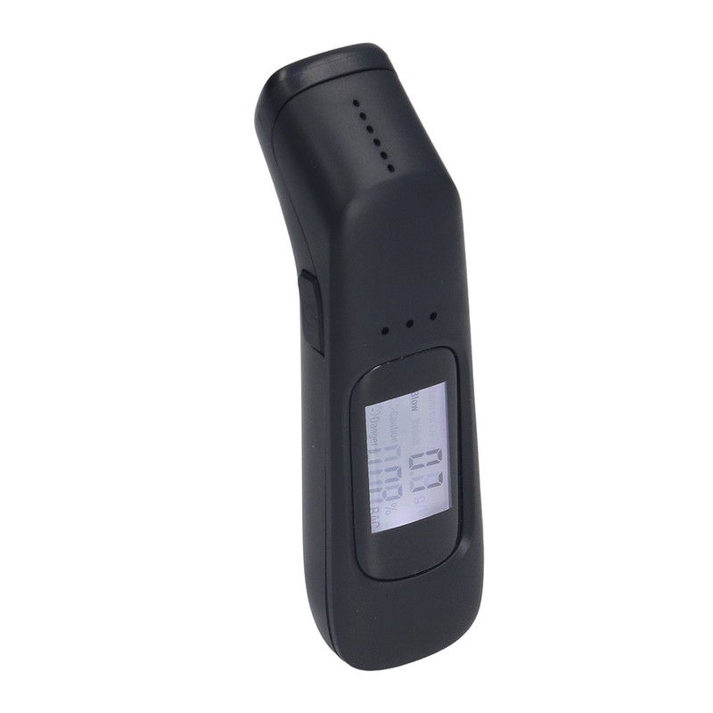 Breathalyzer Black Portable Mini Dustproof High Accuracy Rechargeable Blowing Special