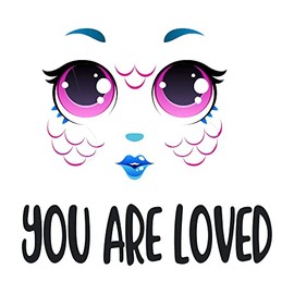 Cute Girl Eyes Cheeks Lips The Magic is in Kind Smart Brave Enough Beautiful Crown Prince Unicorns Sweet Dreams Decorating Holiday Gift Bedroom Wall Decal Sticker Girls Rule - Size: 40 in X 36 in