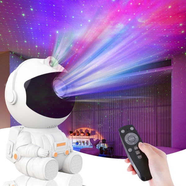 HIYAA Astronaut Galaxy Projector Starry Night Light, LED Starry Nebula