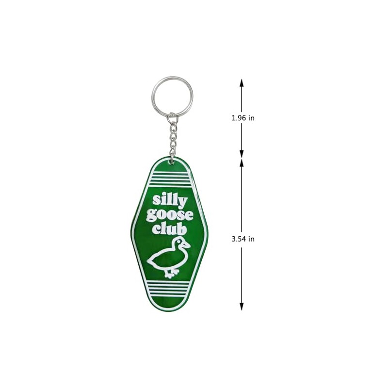iMagitek Funny Silly Goose Keychain Goose Keyring Gag Gifts Novelty