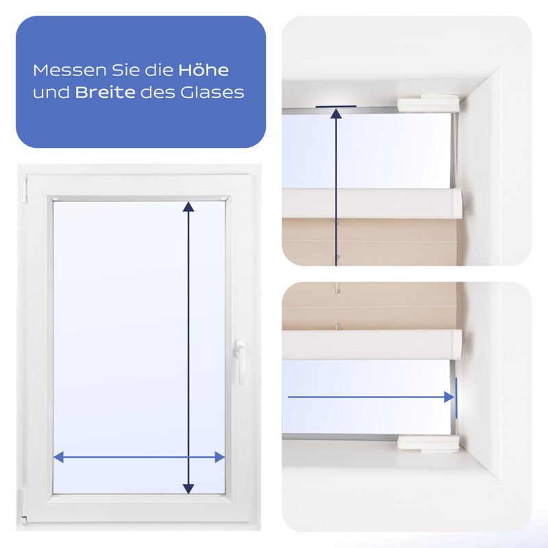 Shadoo Home® - Premium Pleated Blind with Drilling to Measure,