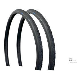 24" x 1" (25-540) Downtown Grey/Black Tread. Price is for A Set of 2 Tires (Black Color)