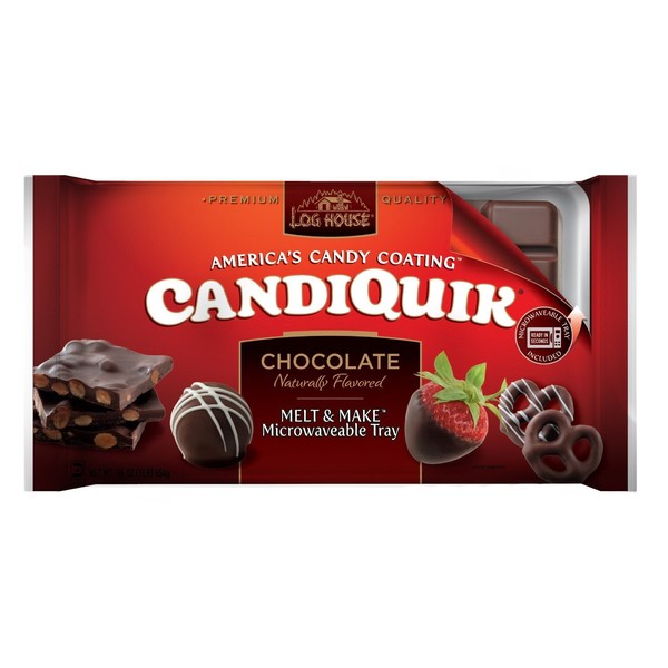 Log House CandiQuik Candy Coating, Chocolate, 16 Ounce (Pack of 2)