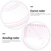 French Curve Ruler for Pattern Making, Clear Metric Sewing Ruler,