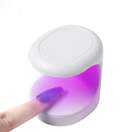 Gel Nail Light, Mini LED + UV, One-Handed, Fast Cure, Temporary Cure, 16W Resin, Never Miss Important Moments, Genuine Product (Black)