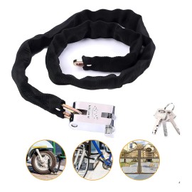 1.2 M Candado De Cadena Antirrobo Para Bicicleta Y Moto
