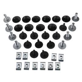 38x Metal Tray Clip Engine Under Cover Bottom Splashguard Shield Compatible with VW Golf Mk5