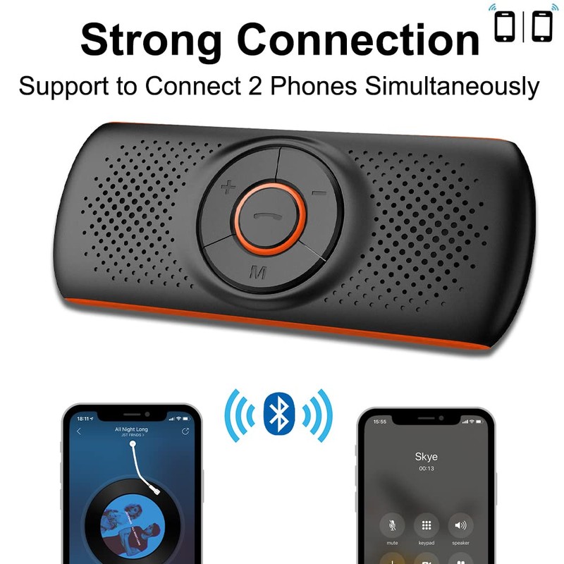 SKYBESS Car Bluetooth Speaker for Cellphone, Portable Bluetooth Handsfree Car