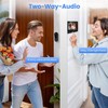 Winnes Video Doorbell with 1080P Camera, 2.4G Bluetooth IP65 Rainproof,