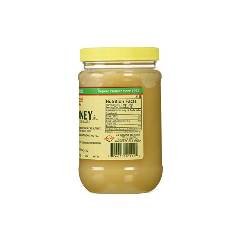 Y.s. Eco Bee Farms Raw Honey - 22 Oz Jars