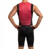 Synergy Triathlon Tri Suit - Men's Race Sleeveless Trisuit (Black/Ruby,