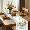 ANATTASOUL Table Runner, Vase and Flowers Table Runners, Spring Terylene