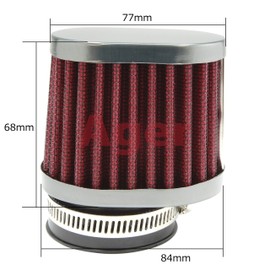 Ager Oval Power Filter Gun Meta x Red 54mm 4pcs