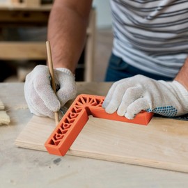 8 Pcs Woodworking Clamping Squares, Right Angle Clamps, 90 Degree Corner Clamps (4-Inch & 3-Inch), Woodworking Tool Kit for Cabinet Making, Picture Frames, Drawer Construction