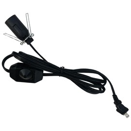 Hypnotic Gems Gallery: Premium UL Listed Cord w/Dimmer Switch for Salt Lamps, Pumpkins, Christmas Villages, and More