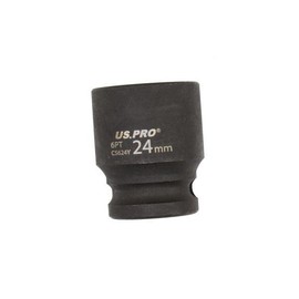 US PRO Tools 24mm Impact Socket 1/2" Drive 6 Point Single Hex 3825