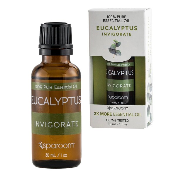 SpaRoom Aromatherapy 100% Pure Essential Oil, Eucalyptus, 30 ml