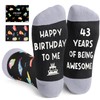 43rd Birthday Gift Ideas for Men Women - Socks for