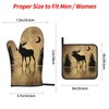 LONSANT Rustic Elk Moose Deer Forest Pine Tree Moon Design
